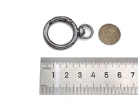 28mm Round Buckle Spring Gate, Gold/Silver/Gunmental/Rose Gold Clasp, Snap Clip Clasp, Spring Buckle for Purse Key Jewelery, sku#H313