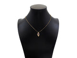 Gold Filled Violet CZ Micro Pave Oval Shape Pendant, 14K Gold Filled Charm, Necklace Bracelet Charm Pendant,9x19mm,Sku#CP35