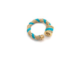 Colorful Enamel Pave Round Ring Shape Clasp, Carabiner Clasp, Ring Connector, Charm Holder, 23.5mm, sku#H265