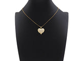 Red Black White Enamel Heart Shape Pendant with Gold Finish, Enamel Heart, Colorful Enamel Heart, 23x22mm, Sku#LK163