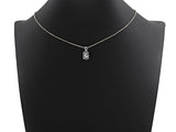 Clear CZ Micro Pave Moon Tag Pendant/Charm, Cresent Moon Cubic Zirconia Pendant, Silver Tone, 8x14mm,Sku#Z799