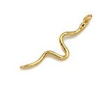 Dianty Snake Shape Pendant/Charm, Bracelet Necklace Cubic Snake Pendant Charm, Silver/Gold Tone,10x40mm,Sku#Z1256