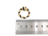 Colorful Enamel Pave Round Ring Shape Clasp, Carabiner Clasp, Ring Connector, Charm Holder, 23.5mm, sku#H265