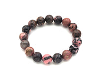 Rhodonite Stretchy Bracelet, Sku#EF36