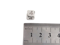Arabic Number Beads, CZ Pave Dice Large Hole Spacer Beads, Birthday Beads, Initial beads, Number Beads, 8.5mm,sku#Z721/722