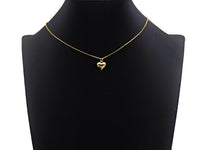 Gold silver Puffy Heart charm, sku#L377