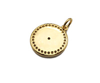 Enamel Colorful Five Star On Coin Pendant,CZ Micro Pave pendant,Enamel pendant,Enamel Jewelry, 14x16mm,sku#F1261