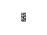 CZ Pave Big Hole beads, Cubic Zirconia Round Spacer Beads, European Large hole Bead, 5x8mm, sku#Z878