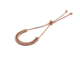 Baguette CZ Sliding adjustable bracelet SKU#Z679