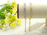 Baguette CZ Sliding adjustable bracelet SKU#Z679