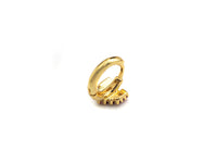 CZ Latch Back Huggie Earrings,Sku#J235