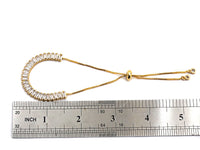 Baguette CZ Sliding adjustable bracelet SKU#Z679
