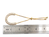 Baguette CZ Sliding adjustable bracelet SKU#Z679