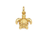 18k Dainty Gold Turtle Shape Pendant/Charm,Cute Turtle Charm, Necklace Bracelet Charm Pendant,11x13mm, Sku#Y401