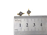 CZ Micro Pave Diamond Shape Connector Charm, CZ Pave Connector, 7x11mm, sku#Z780