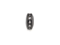 Big Hole CZ Pave Big Hole Spacer beads, Cubic Zirconia Spacer Beads, European Large hole Bead, 4x8mm, sku#Z879