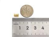 Dainty Hourglass shape Space Bead, Tube Beads, Jewelry Findings, Gold Bracelet Beads,4x6mm, sku#Y321