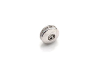 Big Hole CZ Pave Big Hole Spacer beads, Cubic Zirconia Spacer Beads, European Large hole Bead, 4x8mm, sku#Z879