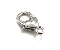 Gold/Silver/Gunmetal Sailor's Clasp, Spring Connector Clasp, Heart Connector Ring, 11x22mm, Sku#K130
