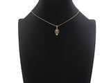 CZ Micro Pave Virgin Mary On Oval  Stand Shaped Pendant/Charm,24K Gold Cubic Zirconia Pendant Charm,11x18mm,sku#F1262
