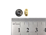Big Hole CZ Pave Big Hole Spacer beads, Cubic Zirconia Spacer Beads, European Large hole Bead, 4x8mm, sku#Z879