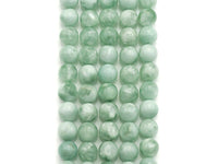 Natural Green Angelite Beads, 6mm/8mm/10mm/12mm Round Smooth Gemstone Beads, Green Angelite, 15.5"Full Strand, sku#U617