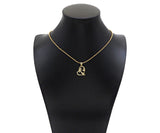 CZ Micro Pave Mama and Baby On Heart Frame Shape Pendant, 18K Gold Filled Mom Charm, Mother's Day Necklace Pendant,16x20mm,Sku#LD132