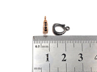 Black CZ Micro Pave Bail/Latch Clasp, Cubic Zirconia Clasp/Connector/Link, Black CZ Bail, 3x7x11mm, sku#Z781