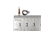 Black CZ Micro Pave Bail/Latch Clasp, Cubic Zirconia Clasp/Connector/Link, Black CZ Bail, 3x7x11mm, sku#Z781