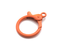 Colorful Enamel Round Lobster Claw Spring Clasp, Easy open Spring Gate, Enamel Clasp, Large Enamel Lobster Claw, 28x40mm, Sku#H317