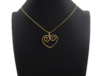 Colorful CZ Curved Heart Pendant,Sku#F1121C