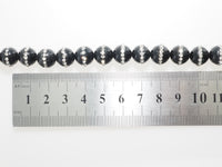 6mm/8mm/10mm/12mm Round Black Onyx with rhinestone inlaid, Natural Gemstone Beads, 15.5inch Full strand, SKU#V18