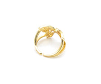 Butterfly Shape Adjustable Ring,18K Gold Filled Oepn Ring, Butterfly Ring, 21mm,Sku#X239