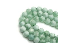 Natural Green Angelite Beads, 6mm/8mm/10mm/12mm Round Smooth Gemstone Beads, Green Angelite, 15.5"Full Strand, sku#U617