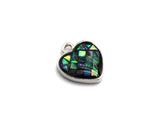 100% Natural Abalone Heart Shape Charm Pendant, Abalone Shell Charm, Heart Charm, Shell Charm, 10x12mm,SKU#Z316