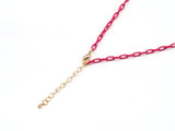 NEW STYLE!!! 3.5mm Enamel Paperclip Chain Bracelet/Necklace, 7"/16"/18"/20"/22"/30"/36" Wholesale Paper Clip Chains Necklaces, sku#EF76