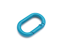 Large Colorful Enamel Oval Spring Clasp, Easy open Spring Gate, Black/Yellow/Pink/White/Blue/Green/Brown Spring Gate, 21x32mm, Sku#H318