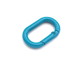 Large Colorful Enamel Oval Spring Clasp, Easy open Spring Gate, Black/Yellow/Pink/White/Blue/Green/Brown Spring Gate, 21x32mm, Sku#H318