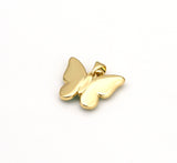 Colorful Acrylic Butterfly Shape Pendant, 18K Gold Filled Butterfly Charm,Necklace Bracelet Charm Pendant,20x16mm,Sku#LK454