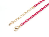 NEW STYLE!!! 3.5mm Enamel Paperclip Chain Bracelet/Necklace, 7"/16"/18"/20"/22"/30"/36" Wholesale Paper Clip Chains Necklaces, sku#EF76