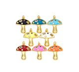 Colorful Enamel Mushroom Shape Pendant, Sku#LK455