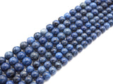 High Quality Natural Dumortierite Round smooth Beads, Navy Blue Genuine Beads, 6mm/8mm/10mm/12mm, 15.5'' Full Strand,Sku#U1085