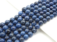 High Quality Natural Dumortierite Round smooth Beads, Navy Blue Genuine Beads, 6mm/8mm/10mm/12mm, 15.5'' Full Strand,Sku#U1085