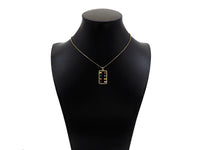Gold Filled Colorful Baguette CZ Micro Pave Rectangle Shape Pendant, 14K Gold Filled Charm, Necklace Bracelet Charm Pendant,14x25mm,Sku#CP24