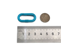 Enamel Oval Spring Clasp, Spring Gate, Spring Buckle Clasp for Purse Key Jewelery Making, Enamel Oval Spring Gate, 17x33mm, Sku#H319