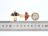 Colorful Enamel Mushroom Shape Pendant, Sku#LK455