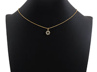 CZ Micro Pave open flower pendant charm, sku#L274