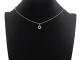 CZ Micro Pave open flower pendant charm, sku#L274