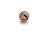 CZ Pave Star Cross Line beads, Cubic Zirconia Spacer Beads, 10x11mm, Men's Jewelry Findings, sku#Z927