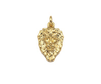 Dianty Embossment Lion Head Shape Pendant/Charm,, Sku#F1368C